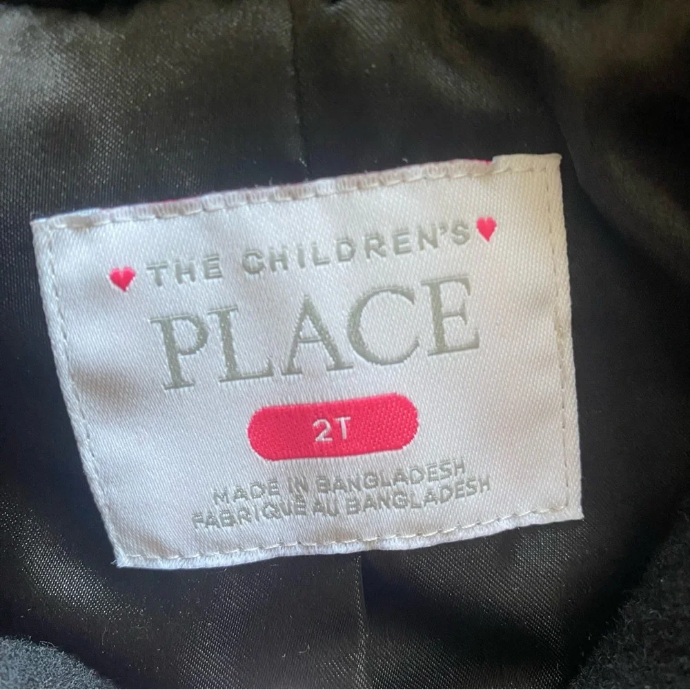 The Children's Place Black Pea Coat